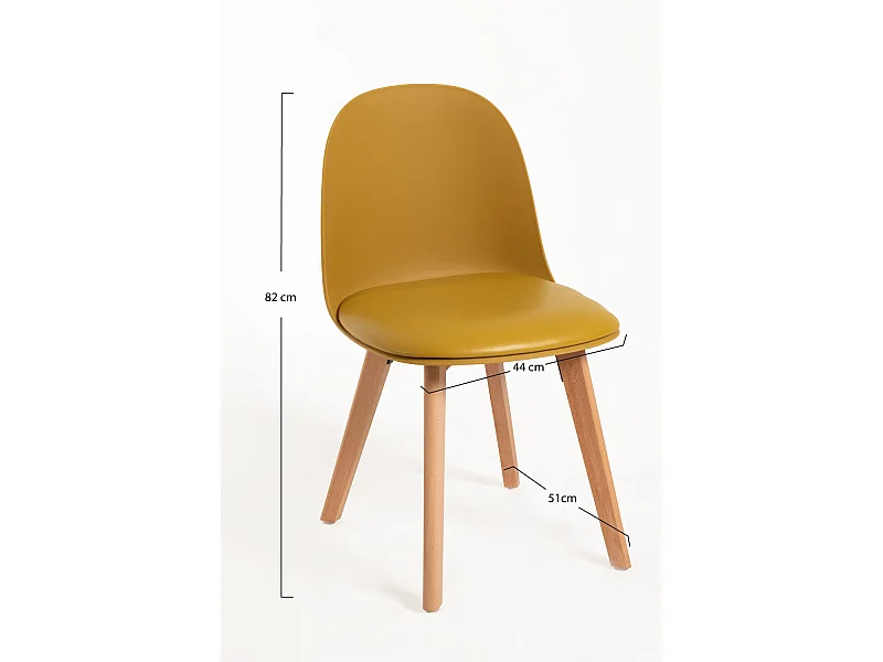 Sillas Comedor - Silla Munay - Amarillo