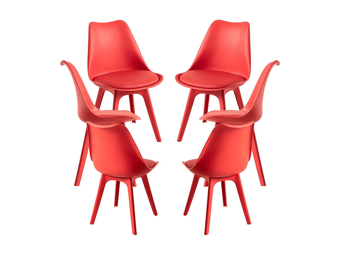 Packs Sillas Comedor - Pack 6 Sillas Synk Suprym - Rojo