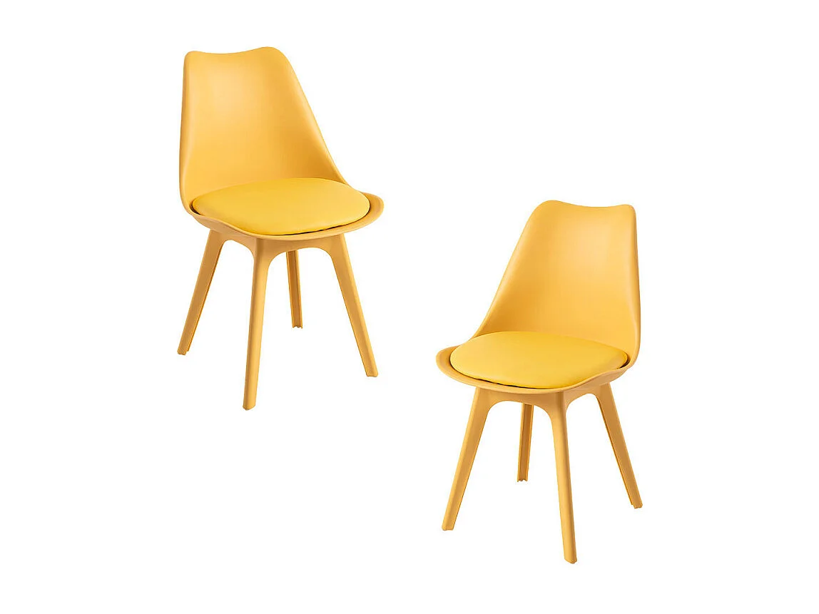 Packs Sillas Comedor - Pack 2 Sillas Synk Suprym - Amarillo