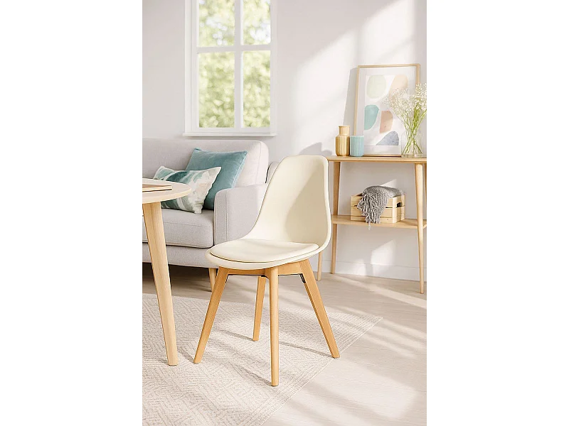 Sillas Comedor - Silla Dami - Beige