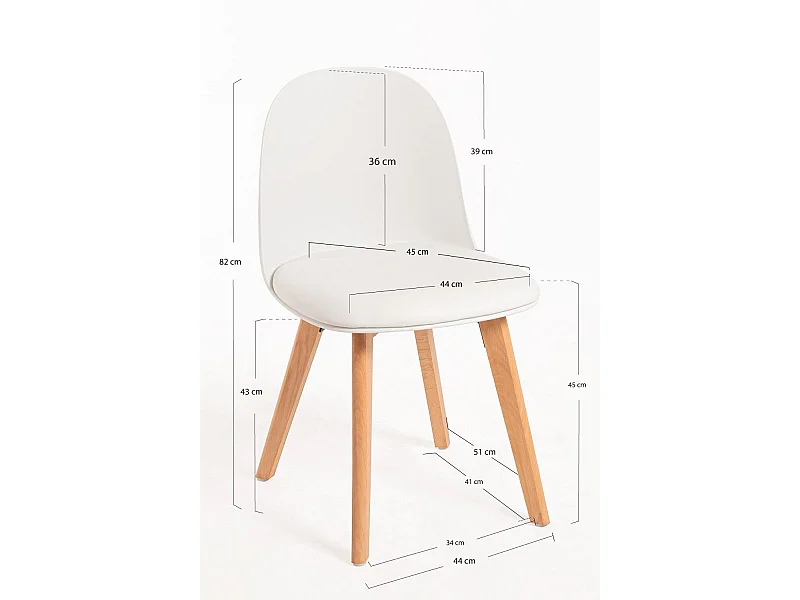 Sillas Comedor - Silla Munay - Blanco