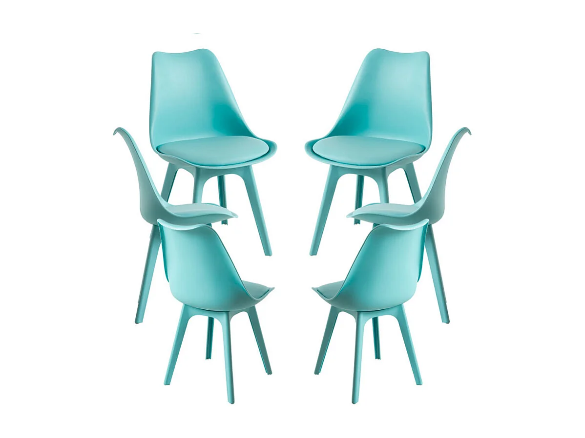 Packs Sillas Comedor - Pack 6 Sillas Synk Suprym - Aguamarina