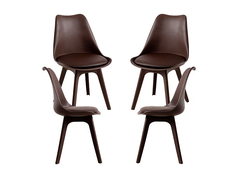 Packs Sillas Comedor - Pack 4 Sillas Synk Suprym - Marrón