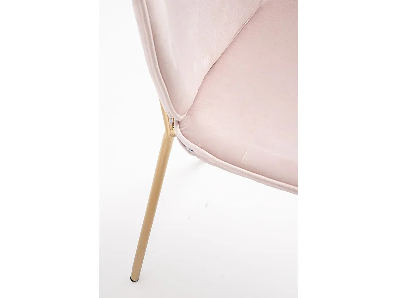 Sillas Comedor - Silla Garry Golden Terciopelo - Rosa claro