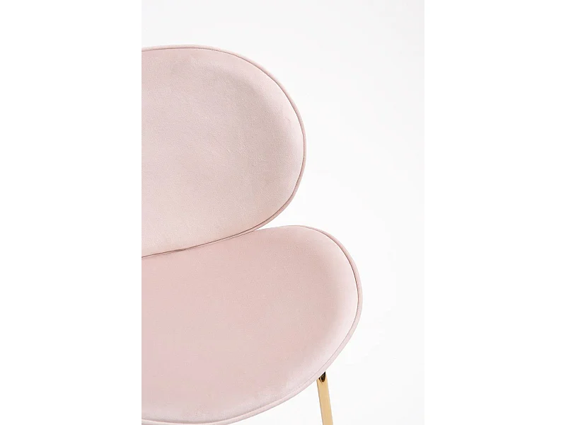 Sillas Comedor - Silla Garry Golden Terciopelo - Rosa claro
