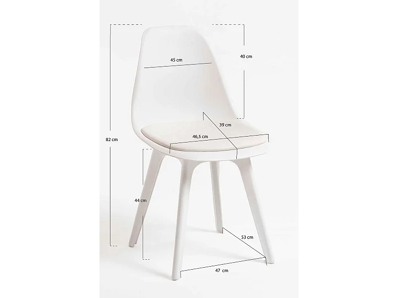 Sillas Comedor - Silla Dami Suprym - Blanco