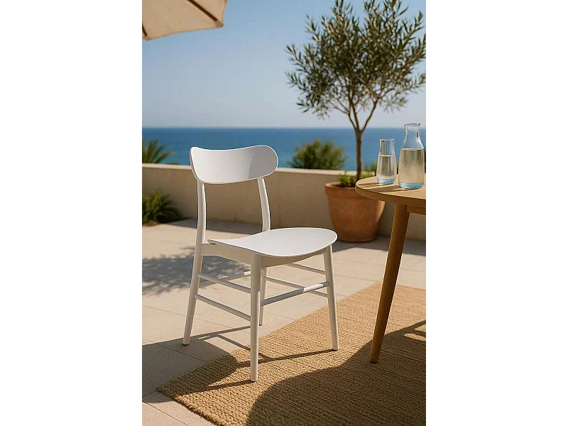 Sillas Jardín - Silla Teis - Blanco