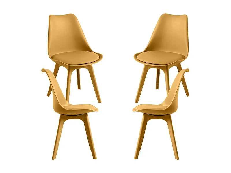 Packs Sillas Comedor - Pack 4 Sillas Synk Suprym - Mostaza