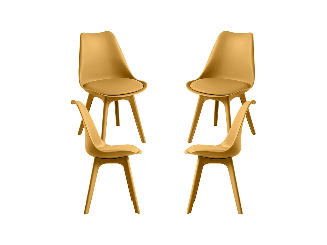 Packs Sillas Comedor - Pack 4 Sillas Synk Suprym - Mostaza