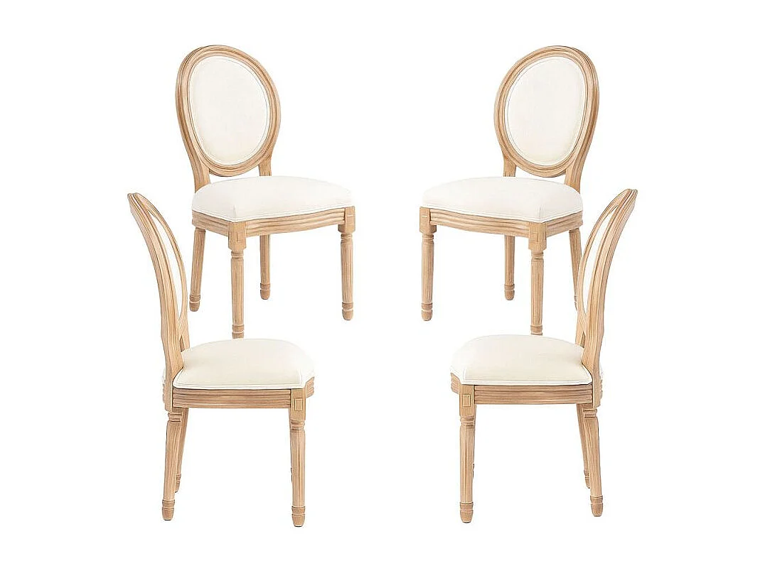 Packs Sillas Comedor - Pack 4 Sillas Palace - Crema