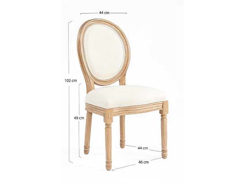 Packs Sillas Comedor - Pack 4 Sillas Palace - Crema