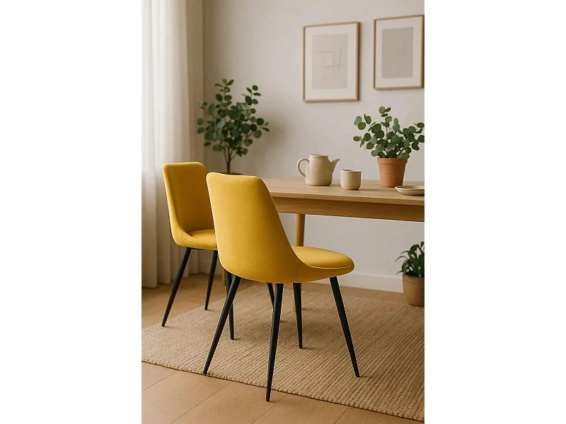 Sillas Comedor - Silla Ruva - Amarillo