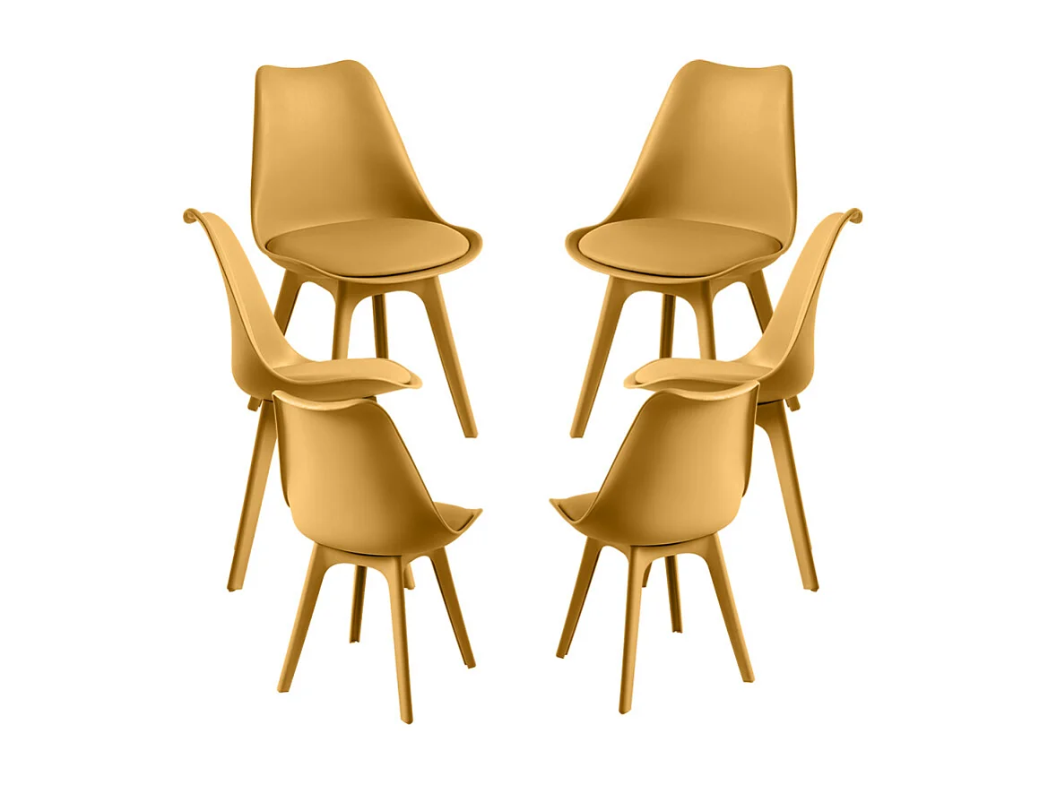 Packs Sillas Comedor - Pack 6 Sillas Synk Suprym - Mostaza