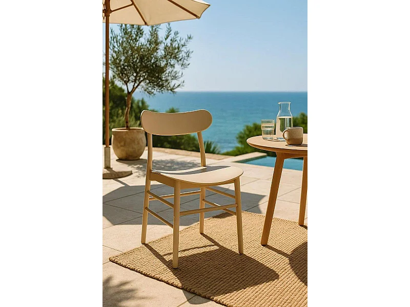 Sillas Jardín - Silla Teis - Beige