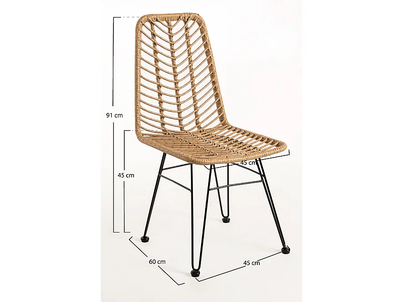 Sillas Comedor - Silla Nawel - Negro