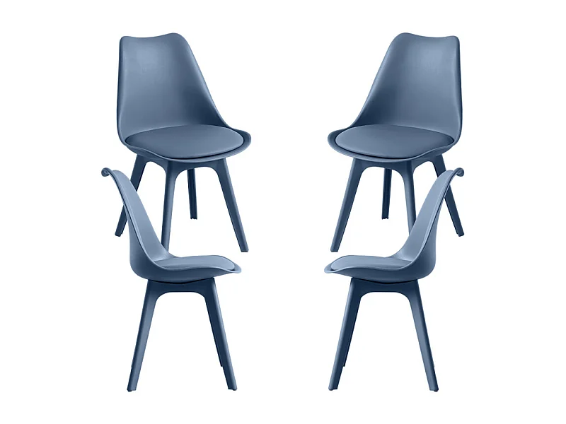 Packs Sillas Comedor - Pack 4 Sillas Synk Suprym - Azul Petróleo