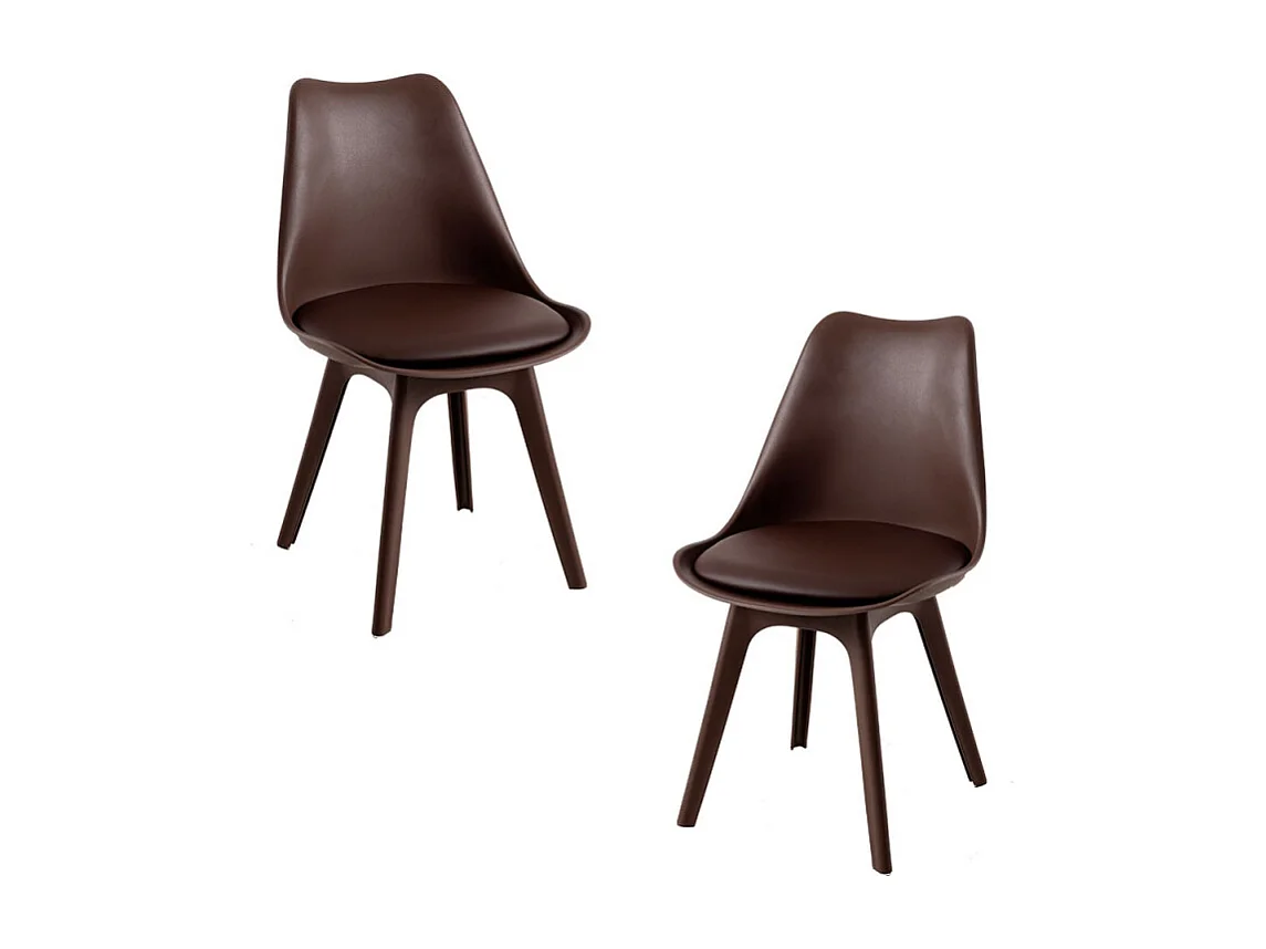 Packs Sillas Comedor - Pack 2 Sillas Synk Suprym - Marrón