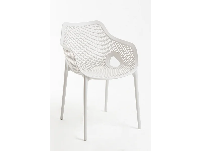 Sillas Comedor - Silla Kusin con Brazos - Blanco
