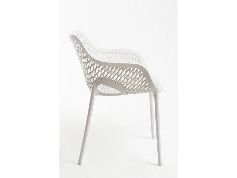 Sillas Comedor - Silla Kusin con Brazos - Blanco