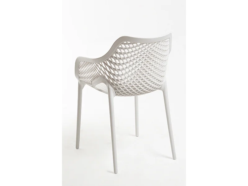 Sillas Comedor - Silla Kusin con Brazos - Blanco