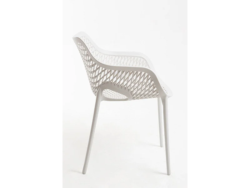 Sillas Comedor - Silla Kusin con Brazos - Blanco