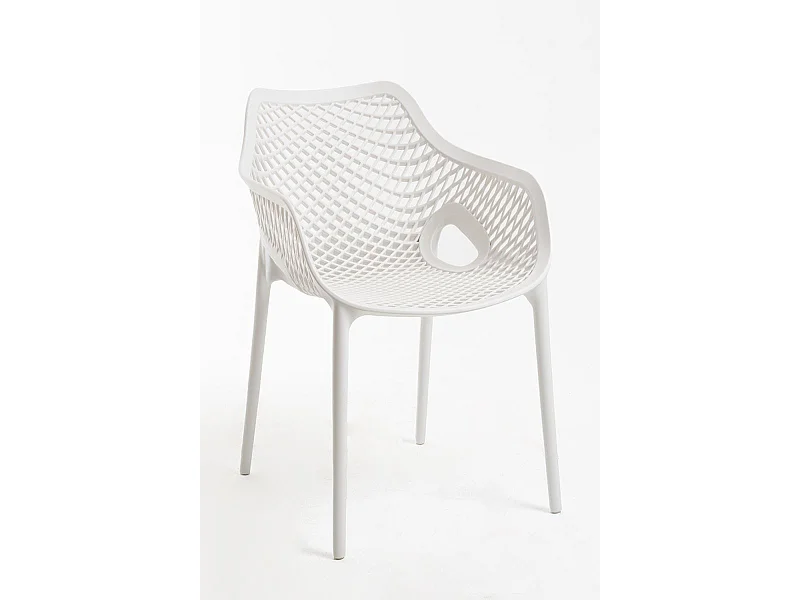 Sillas Comedor - Silla Kusin con Brazos - Blanco