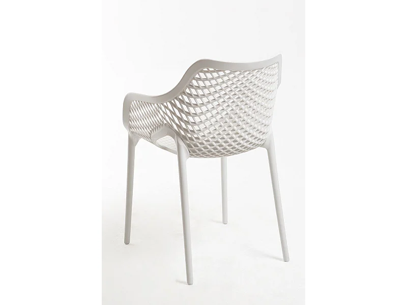 Sillas Comedor - Silla Kusin con Brazos - Blanco
