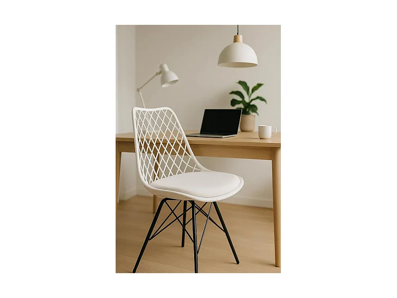 Sillas Comedor - Silla Iron Mima - Blanco