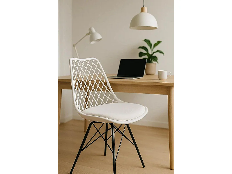 Sillas Comedor - Silla Iron Mima - Blanco