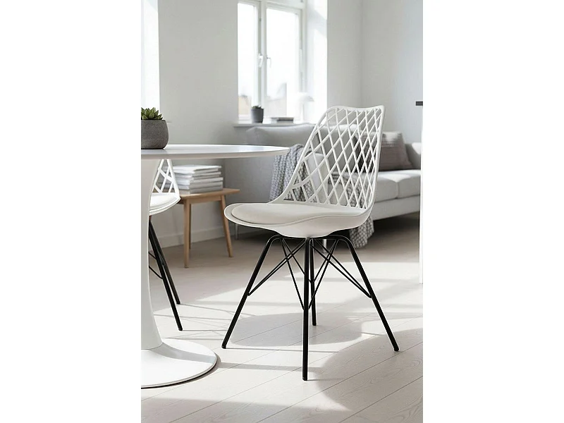 Sillas Comedor - Silla Iron Mima - Blanco
