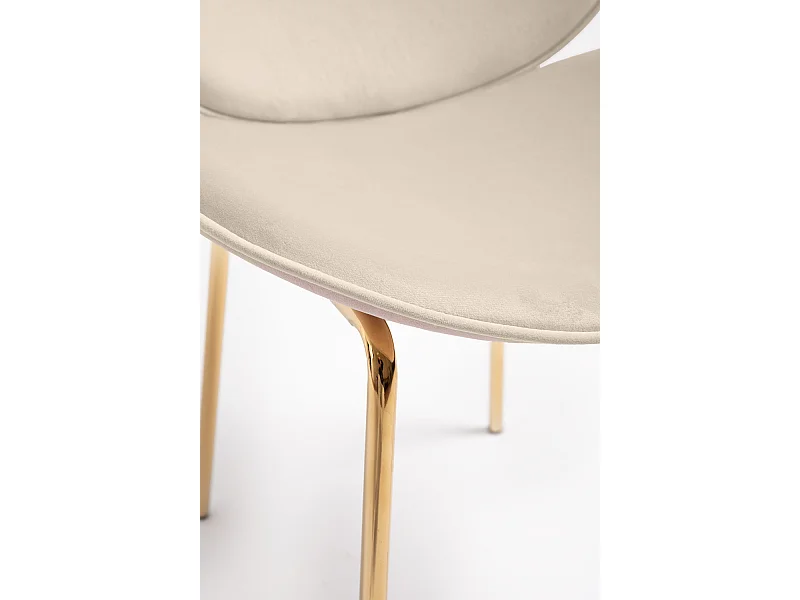 Sillas Comedor - Silla Garry Golden Terciopelo - Beige