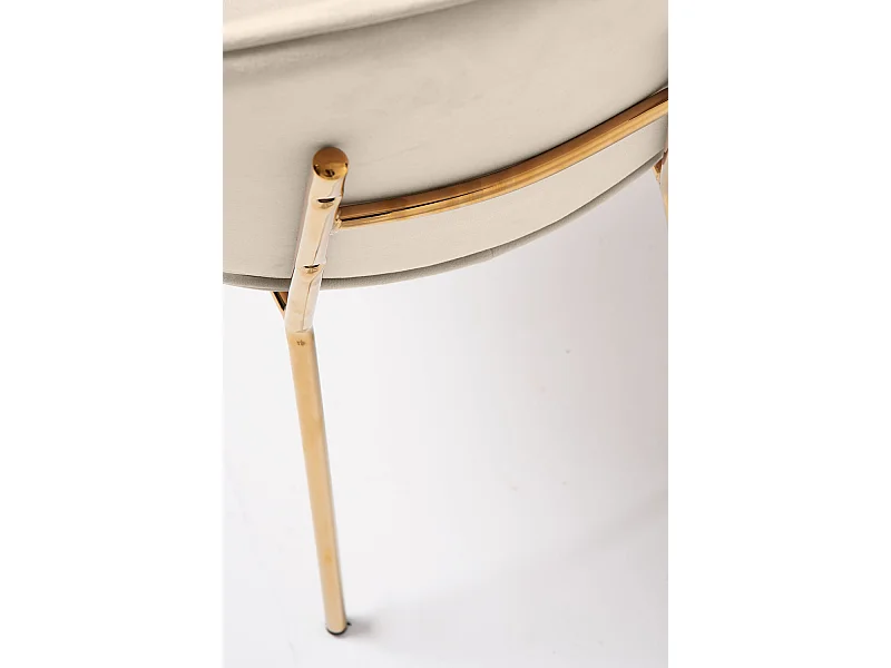 Sillas Comedor - Silla Garry Golden Terciopelo - Beige
