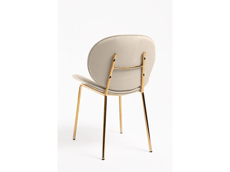 Sillas Comedor - Silla Garry Golden Terciopelo - Beige