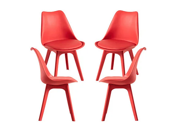 Packs Sillas Comedor - Pack 4 Sillas Synk Suprym - Rojo