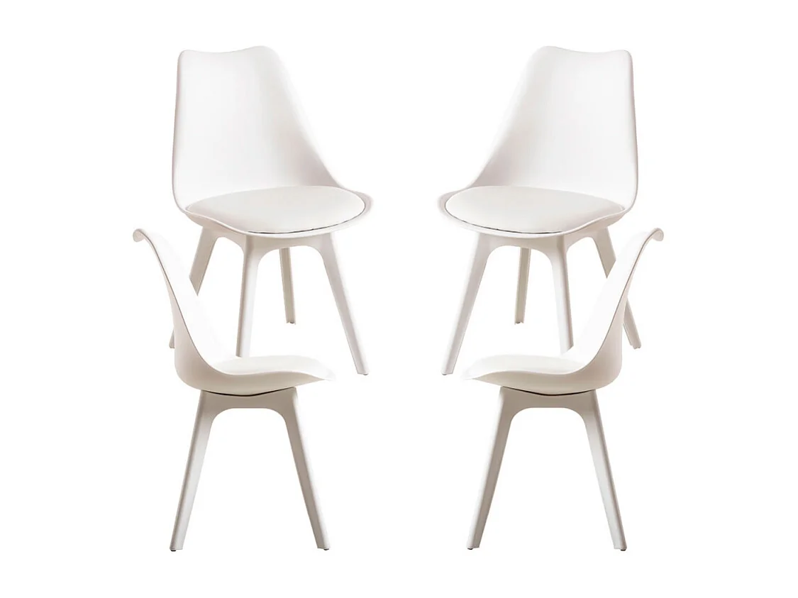 Packs Sillas Comedor - Pack 4 Sillas Synk Suprym - Blanco