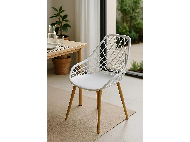 Sillas Comedor - Silla Net - Blanco