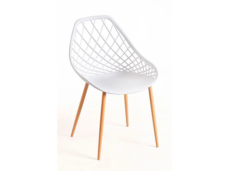 Sillas Comedor - Silla Net - Blanco