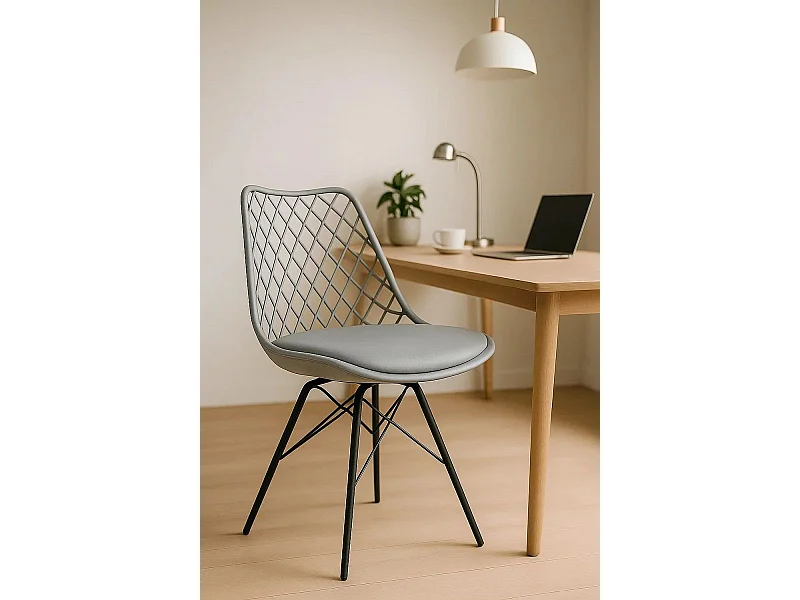 Sillas Comedor - Silla Iron Mima - Gris claro