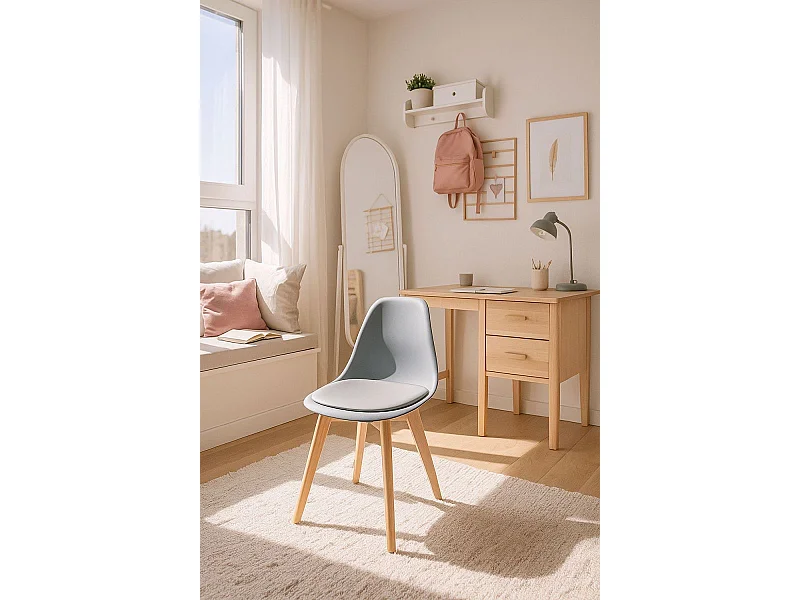 Sillas Comedor - Silla Dami - Gris claro