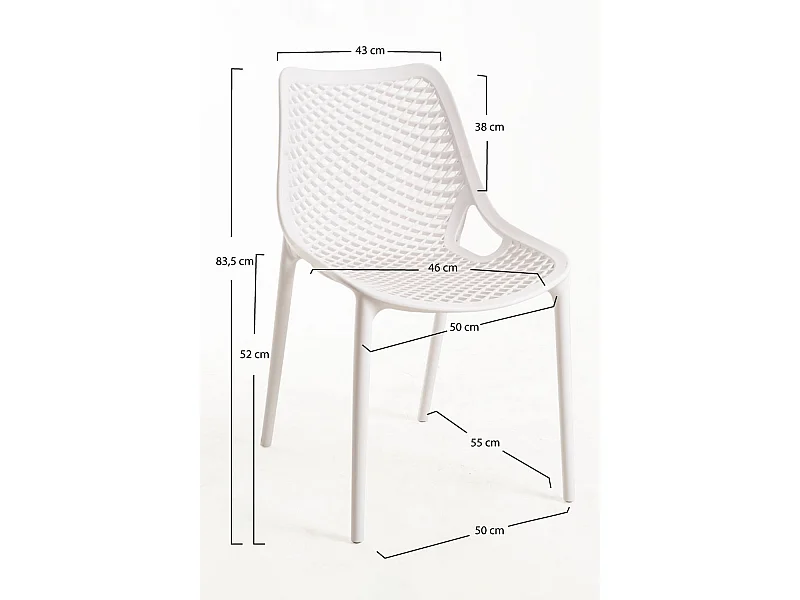 Sillas Comedor - Silla Kusin - Blanco