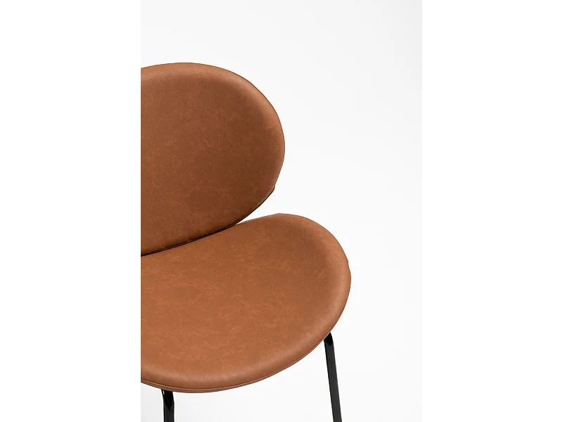 Sillas Comedor - Silla Garry Polipiel - Marrón