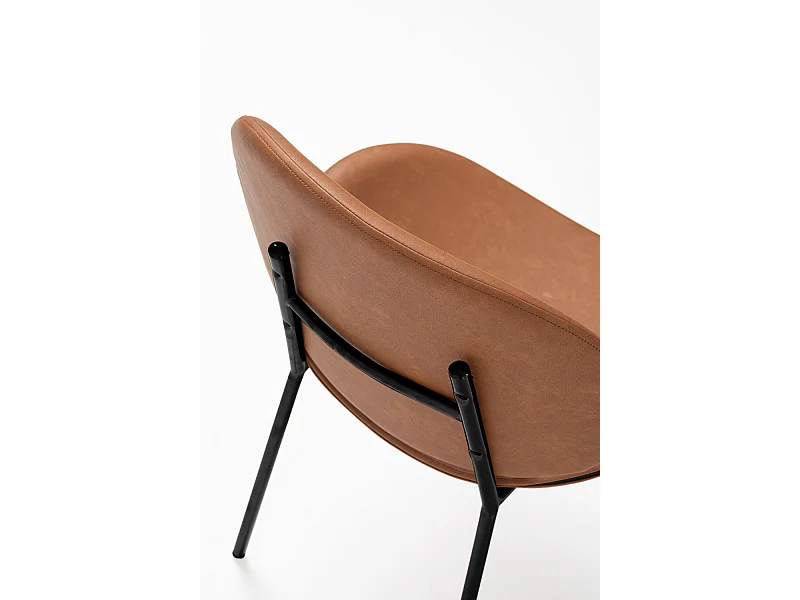 Sillas Comedor - Silla Garry Polipiel - Marrón