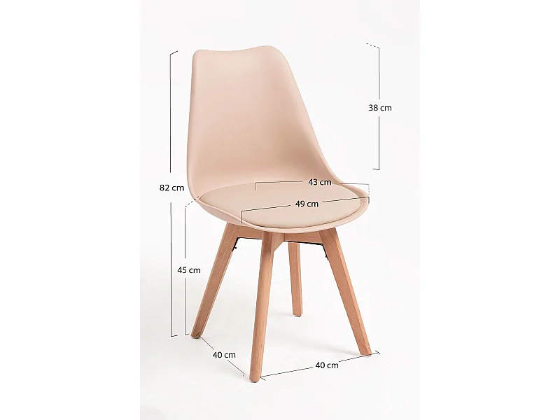 Sillas Comedor - Silla Synk Basic - Beige