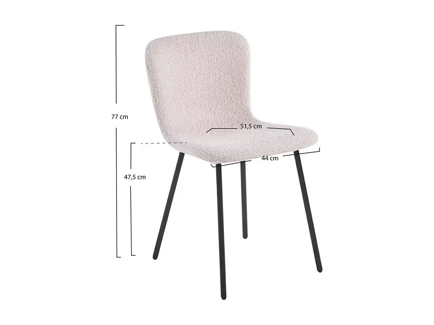 Sillas Comedor - Silla Welna - Beige