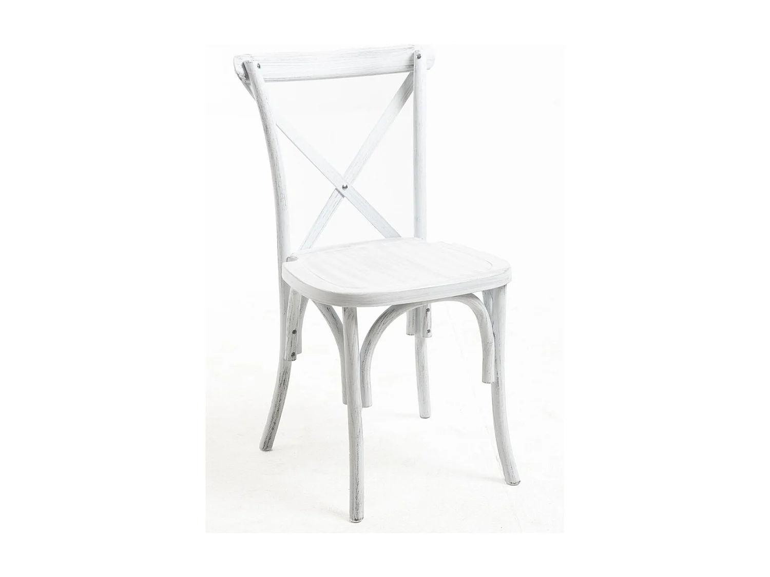 Sillas Comedor - Pack 4 Sillas Altea Polipropileno efecto Madera - Blanco