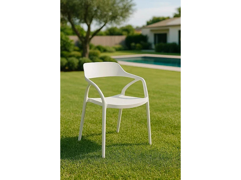 Sillas Jardín - Silla Sily - Blanco