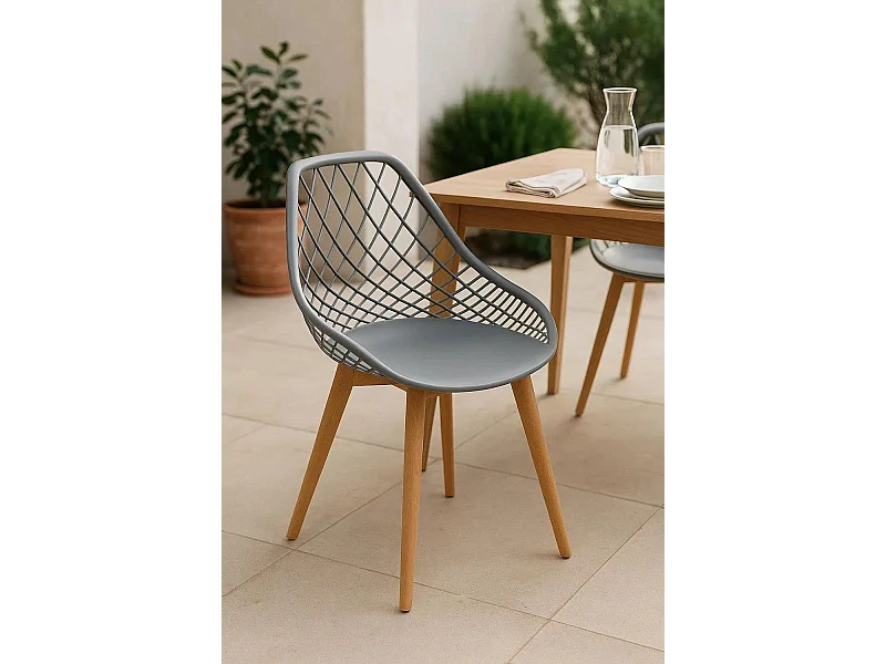 Sillas Comedor - Silla Deli - Gris