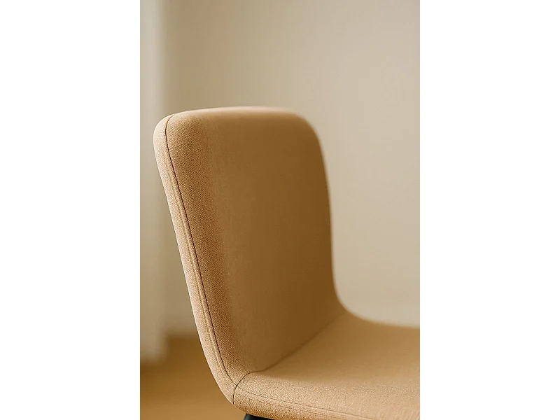 Sillas Comedor - Silla Welna Tela - Marrón Claro