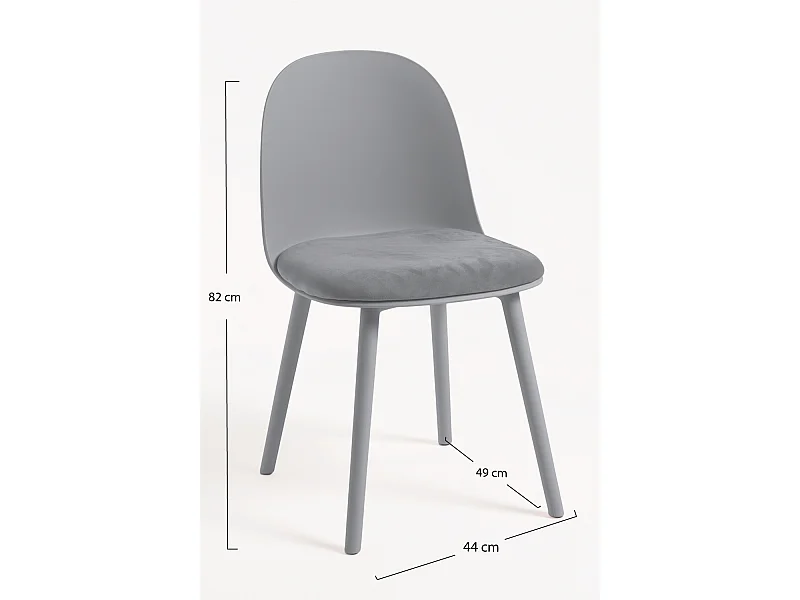 Sillas Comedor - Silla Ladny Suprym - Gris claro