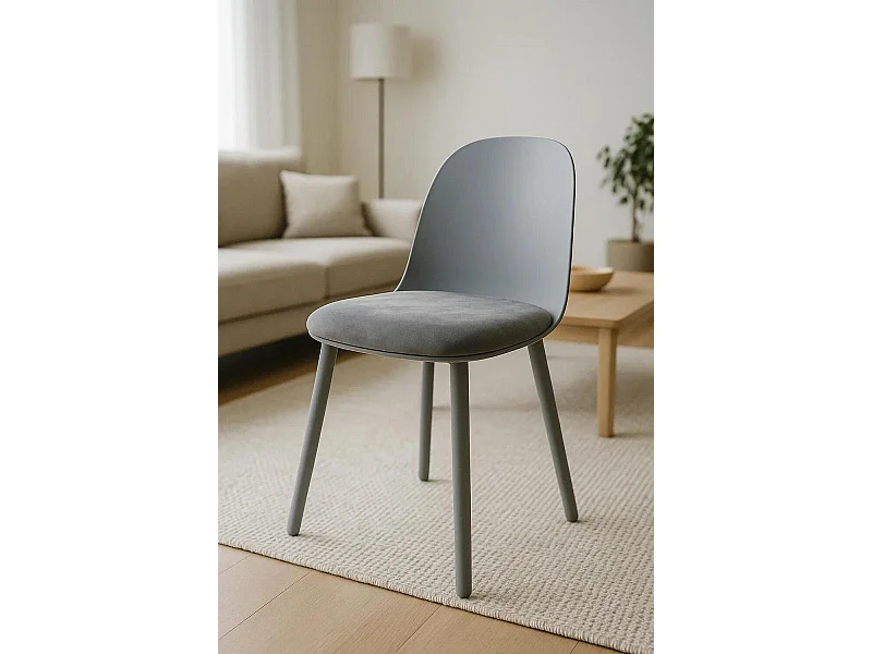 Sillas Comedor - Silla Ladny Suprym - Gris claro